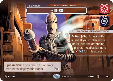 IG-88 - Ruthless Bounty Hunter (Showcase) (262), Spark of Rebellion — Star Wars card price