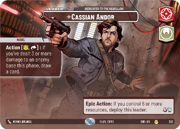 Cassian Andor - Dedicated to the Rebellion (Showcase) (263), Spark of Rebellion — Star Wars card price