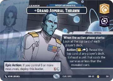 Grand Admiral Thrawn - Patient and Insightful (Showcase) (266), Spark of Rebellion — Star Wars card price