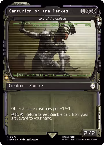 Centurion of the Marked - Lord of the Undead (Showcase) (Surge Foil) (873), Universes Beyond: Fallout — Magic card price