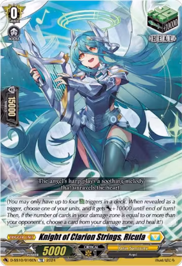 Knight of Clarion Strings, Ricula (D-SS10/016EN), D-SS10: Special Series 10 Stride Deckset -Luard- — Vanguard card price