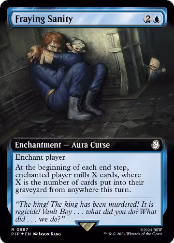 Fraying Sanity (Extended Art) (Surge Foil) (987), Universes Beyond: Fallout — Magic card price