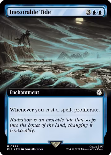 Inexorable Tide (Extended Art) (Surge Foil) (988), Universes Beyond: Fallout — Magic card price