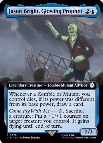 Jason Bright, Glowing Prophet (Extended Art) (376), Universes Beyond: Fallout — Magic card price