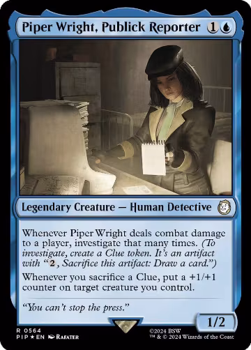 Piper Wright, Publick Reporter (Surge Foil) (564), Universes Beyond: Fallout — Magic card price