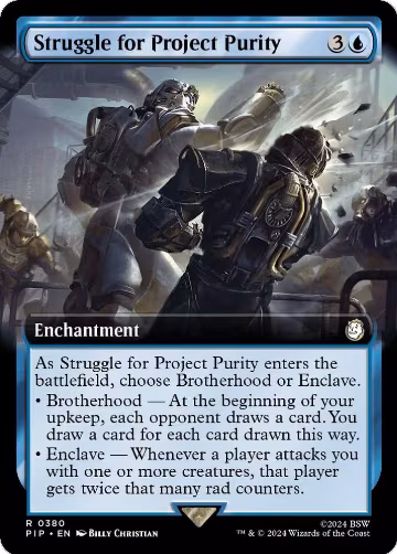 Struggle for Project Purity (Extended Art) (380), Universes Beyond: Fallout — Magic card price
