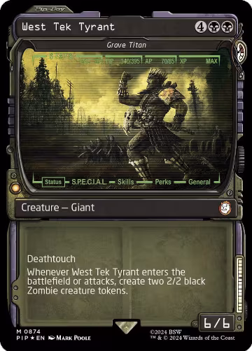 West Tek Tyrant - Grave Titan (Showcase) (Surge Foil) (874), Universes Beyond: Fallout — Magic card price