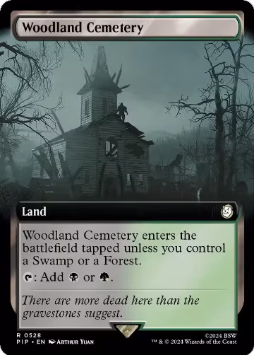 Woodland Cemetery (Extended Art) (528), Universes Beyond: Fallout — Magic card price