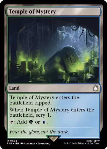 Temple of Mystery (Surge Foil) (836), Universes Beyond: Fallout — Magic card price