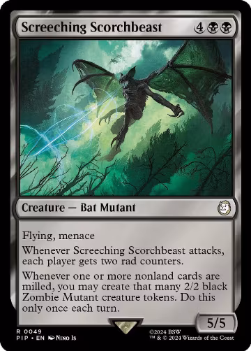 Screeching Scorchbeast (49), Universes Beyond: Fallout — Magic card price