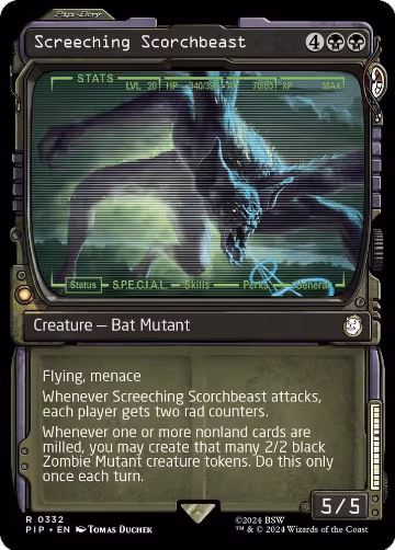 Screeching Scorchbeast (Showcase) (332), Universes Beyond: Fallout — Magic card price