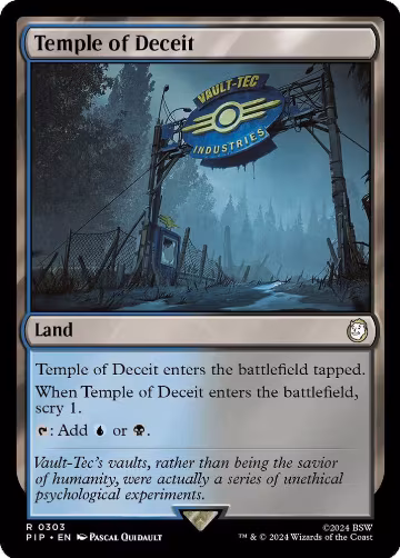 Temple of Deceit (303), Universes Beyond: Fallout — Magic card price