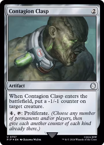 Contagion Clasp (Surge Foil) (757), Universes Beyond: Fallout — Magic card price