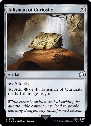 Talisman of Curiosity (Surge Foil) (773), Universes Beyond: Fallout — Magic card price