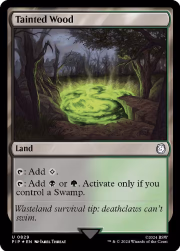 Tainted Wood (Surge Foil) (829), Universes Beyond: Fallout — Magic card price