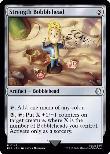 Strength Bobblehead (143), Universes Beyond: Fallout — Magic card price