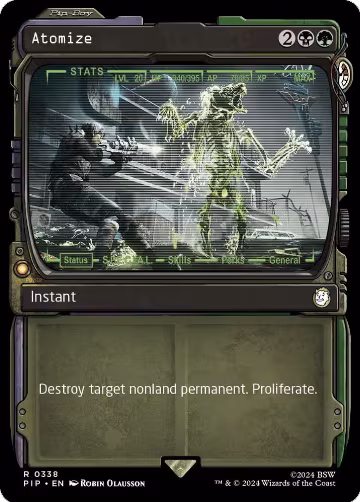 Atomize (Showcase) (338), Universes Beyond: Fallout — Magic card price
