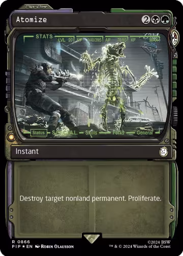 Atomize (Showcase) (Surge Foil) (866), Universes Beyond: Fallout — Magic card price