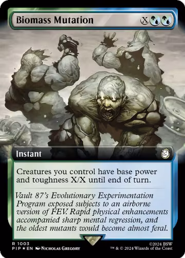 Biomass Mutation (Extended Art) (Surge Foil) (1003), Universes Beyond: Fallout — Magic card price