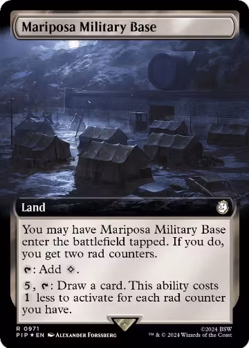 Mariposa Military Base (Extended Art) (Surge Foil) (971), Universes Beyond: Fallout — Magic card price
