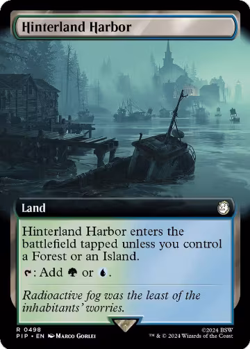 Hinterland Harbor (Extended Art) (498), Universes Beyond: Fallout — Magic card price