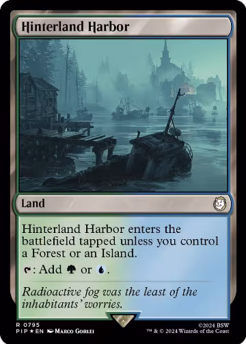 Hinterland Harbor (Surge Foil) (795), Universes Beyond: Fallout — Magic card price