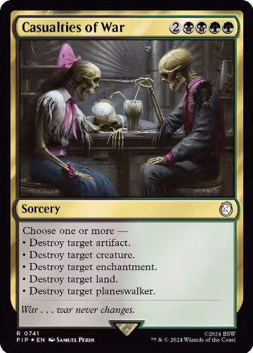 Casualties of War (Surge Foil) (741), Universes Beyond: Fallout — Magic card price