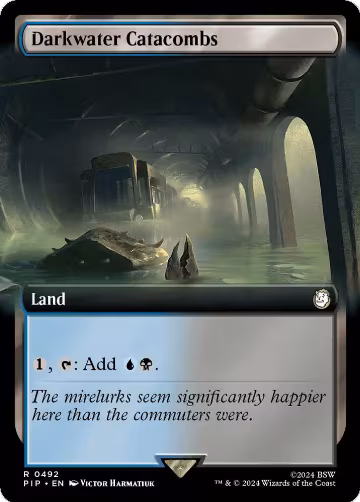 Darkwater Catacombs (Extended Art) (492), Universes Beyond: Fallout — Magic card price