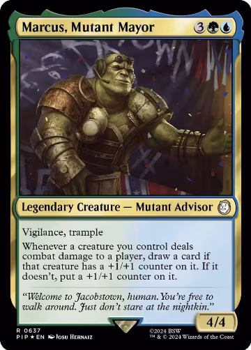 Marcus, Mutant Mayor (Surge Foil) (637), Universes Beyond: Fallout — Magic card price