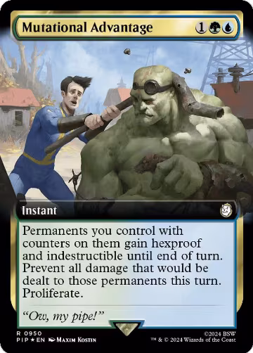 Mutational Advantage (Extended Art) (Surge Foil) (950), Universes Beyond: Fallout — Magic card price