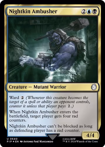 Nightkin Ambusher (Surge Foil) (640), Universes Beyond: Fallout — Magic card price