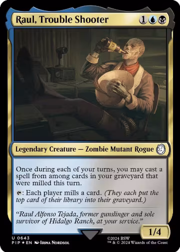 Raul, Trouble Shooter (Surge Foil) (643), Universes Beyond: Fallout — Magic card price