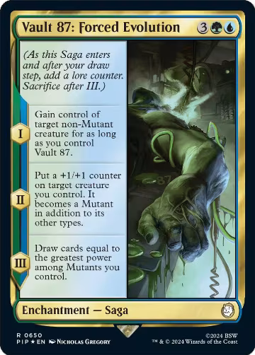 Vault 87: Forced Evolution (Surge Foil) (650), Universes Beyond: Fallout — Magic card price