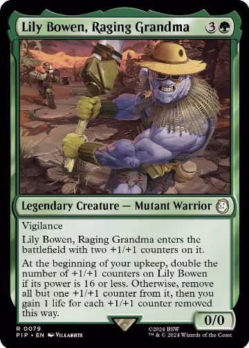 Lily Bowen, Raging Grandma (79), Universes Beyond: Fallout — Magic card price