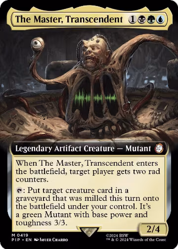 The Master, Transcendent (Extended Art) (419), Universes Beyond: Fallout — Magic card price