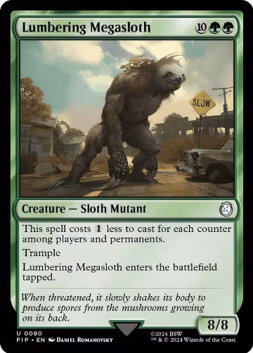 Lumbering Megasloth (80), Universes Beyond: Fallout — Magic card price