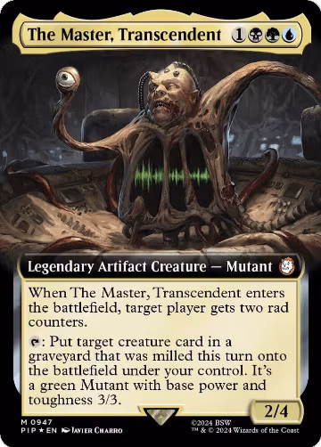 The Master, Transcendent (Extended Art) (Surge Foil) (947), Universes Beyond: Fallout — Magic card price