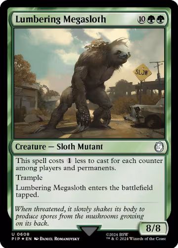Lumbering Megasloth (Surge Foil) (608), Universes Beyond: Fallout — Magic card price