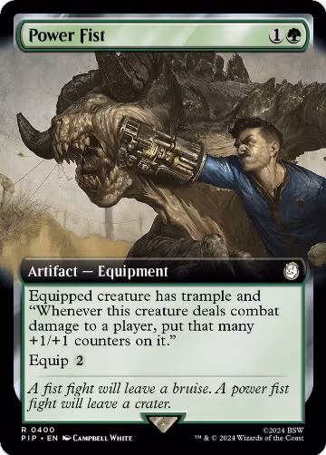 Power Fist (Extended Art) (400), Universes Beyond: Fallout — Magic card price