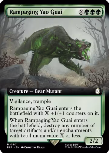 Rampaging Yao Guai (Extended Art) (401), Universes Beyond: Fallout — Magic card price