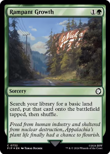 Rampant Growth (Surge Foil) (732), Universes Beyond: Fallout — Magic card price