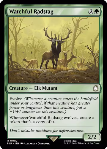 Watchful Radstag (87), Universes Beyond: Fallout — Magic card price