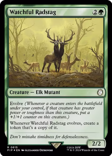 Watchful Radstag (Surge Foil) (615), Universes Beyond: Fallout — Magic card price