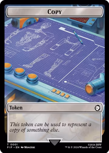 Copy // Human Soldier Double-Sided Token (1 // 3), Universes Beyond: Fallout — Magic card price