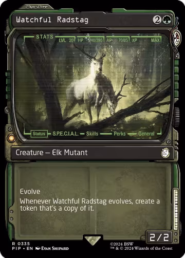 Watchful Radstag (Showcase) (335), Universes Beyond: Fallout — Magic card price