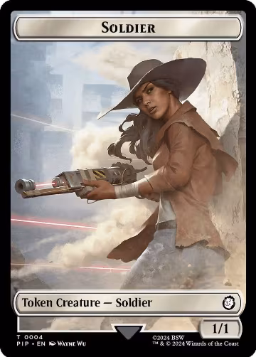 Soldier (0004) // Treasure (0019) Double-Sided Token (4 // 19), Universes Beyond: Fallout — Magic card price