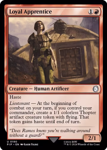 Loyal Apprentice (190), Universes Beyond: Fallout — Magic card price