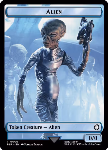 Alien // Clue Double-Sided Token (6 // 11), Universes Beyond: Fallout — Magic card price