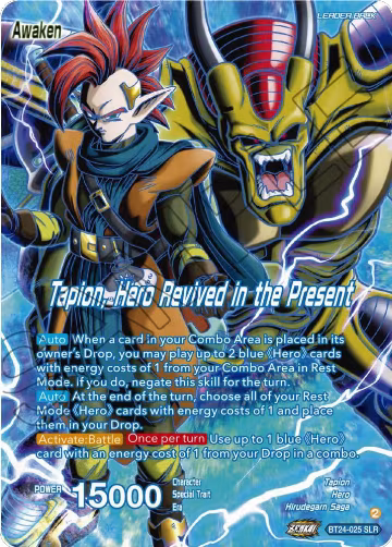 Tapion // Tapion, Hero Revived in the Present (SLR) (BT24-025), Beyond Generations — DB Super card price