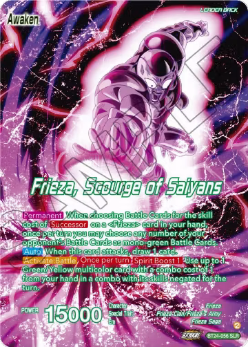 Frieza // Frieza, Scourge of Saiyans (SLR) (BT24-056), Beyond Generations — DB Super card price